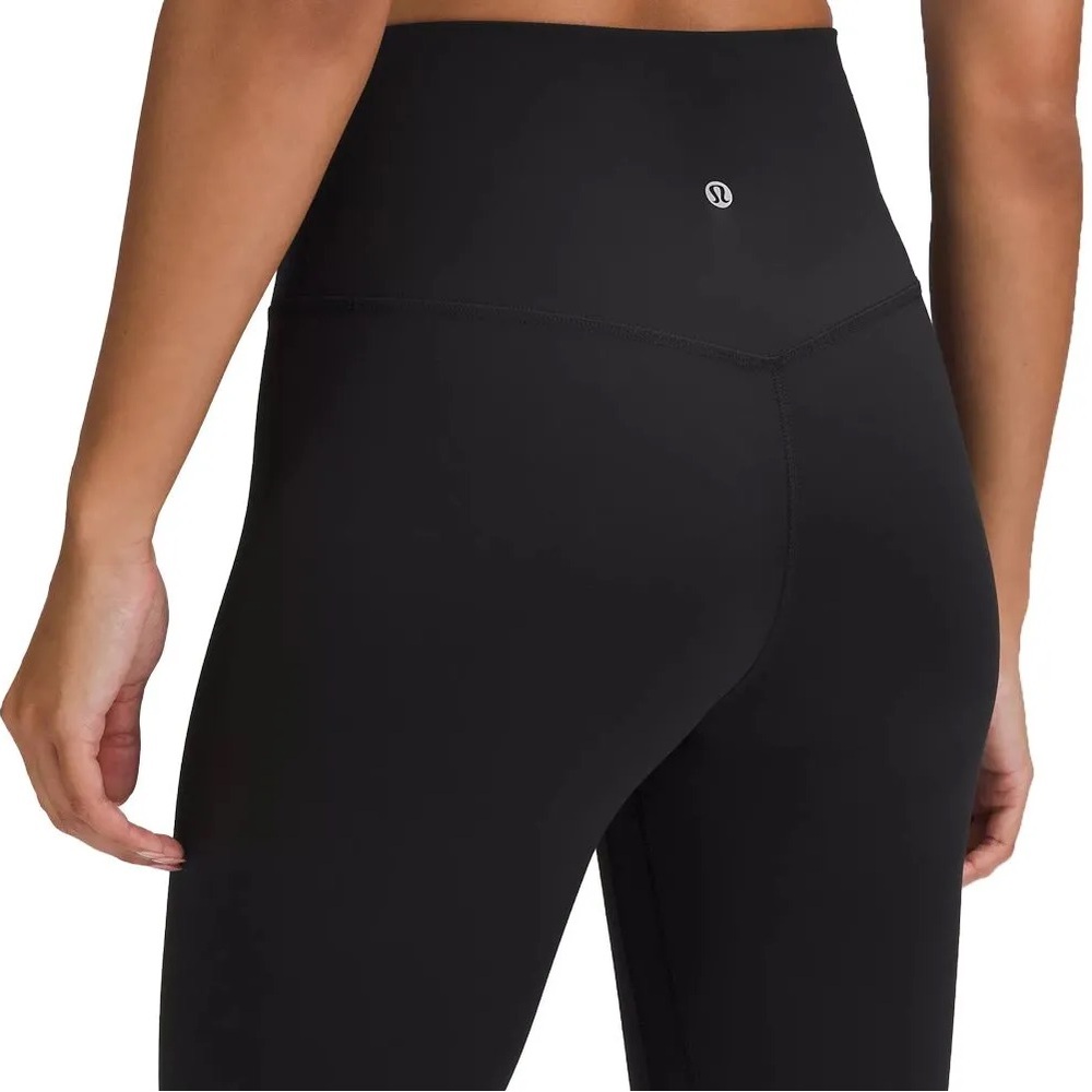 lululemon athletica Black Mid Rise Leggings sz 2